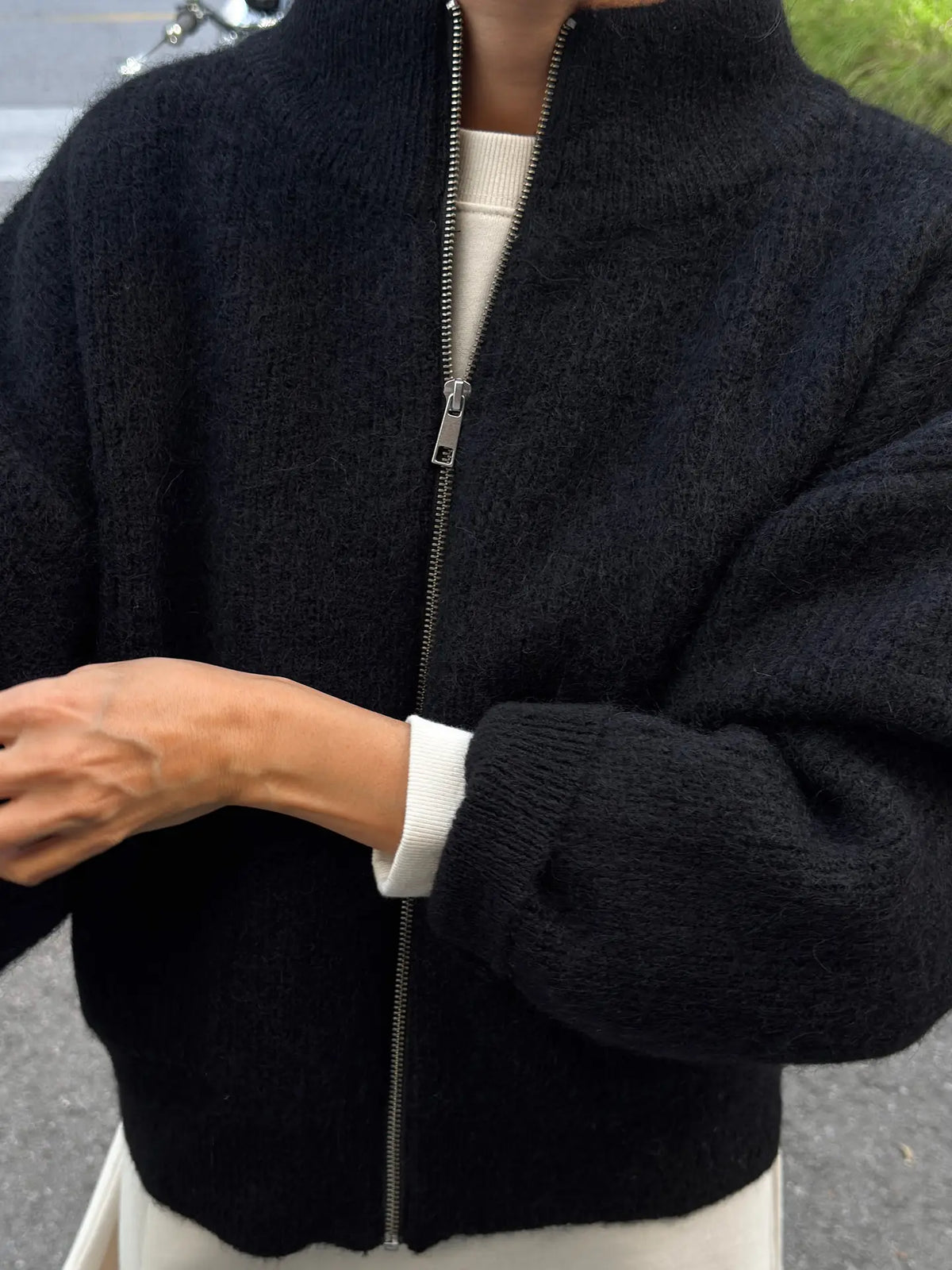 Le Bon Shoppe Black Alpaca Jacket