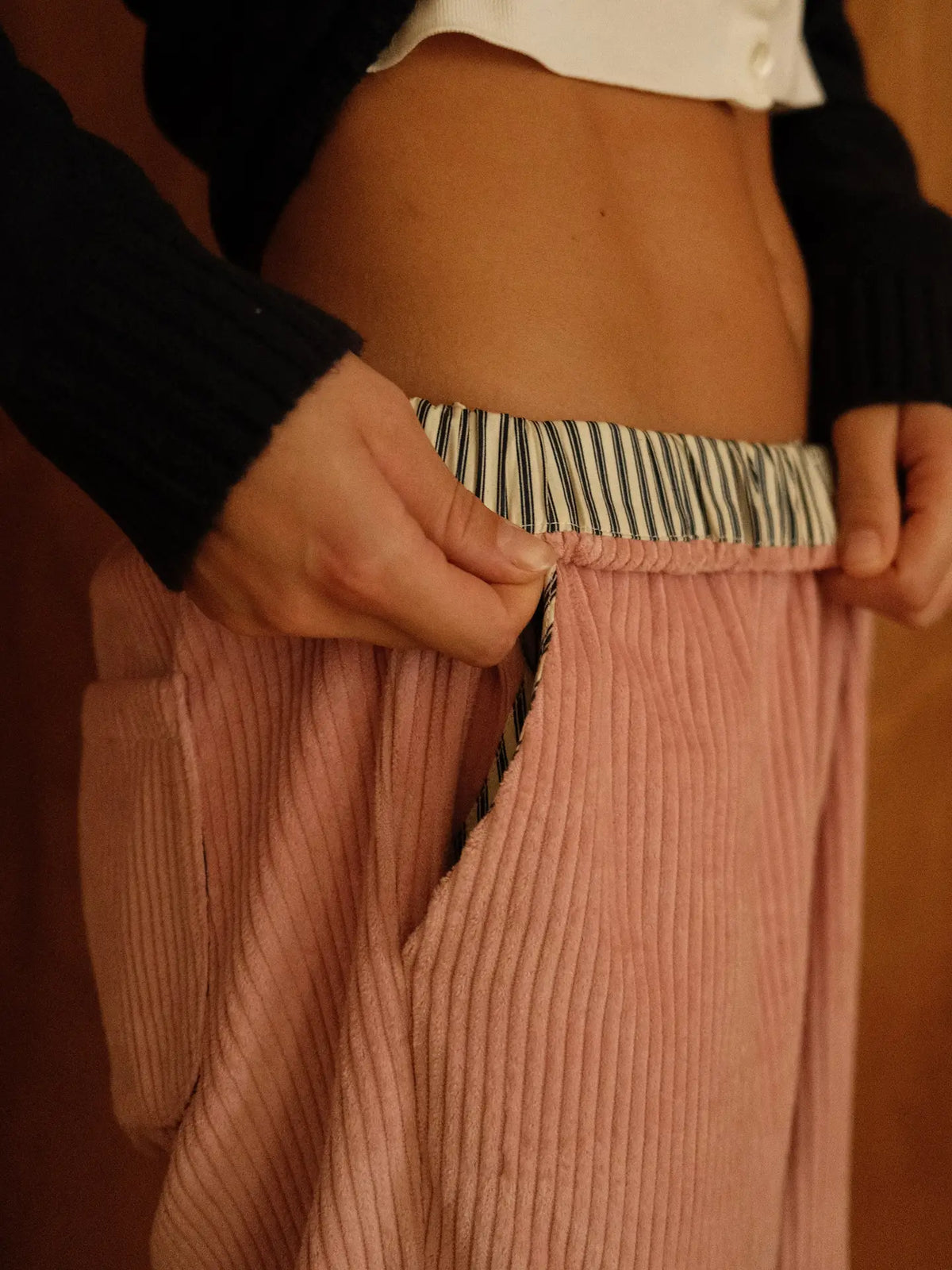 Pink Corduroy Lounge Pants