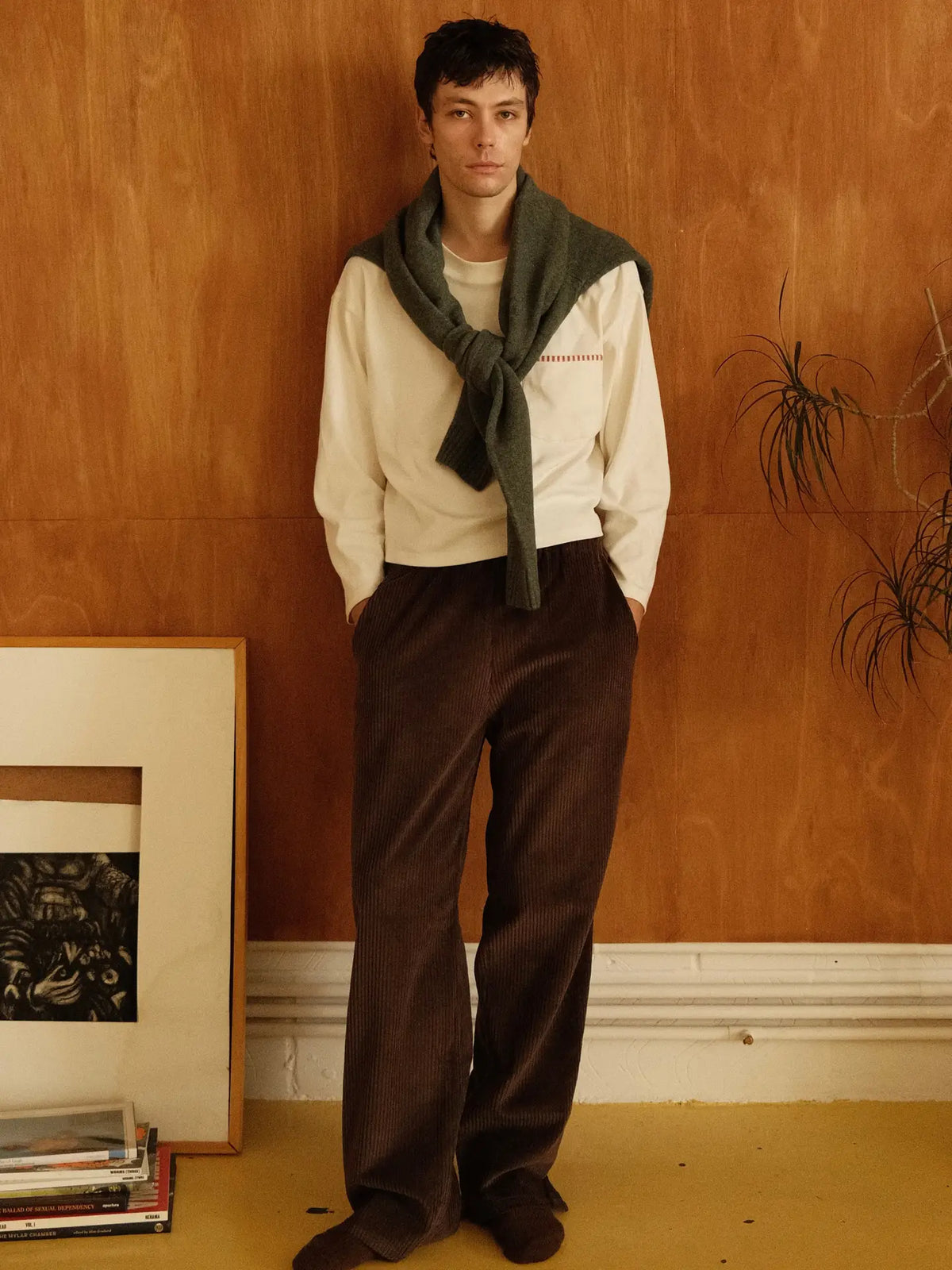 Chocolate Corduroy Lounge Pants