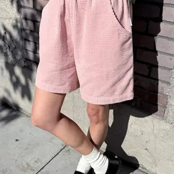 Le Bon Shoppe Soft Pink Corduroy Shorts