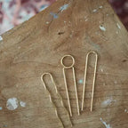 Roake Mini Hair Pins Brass Set of 3