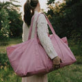 OMOM Large Organic Cotton Tote Bag – Pink